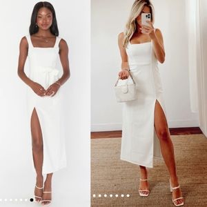 Show Me Your Mumu Eden Midi Dress Women's Medium White